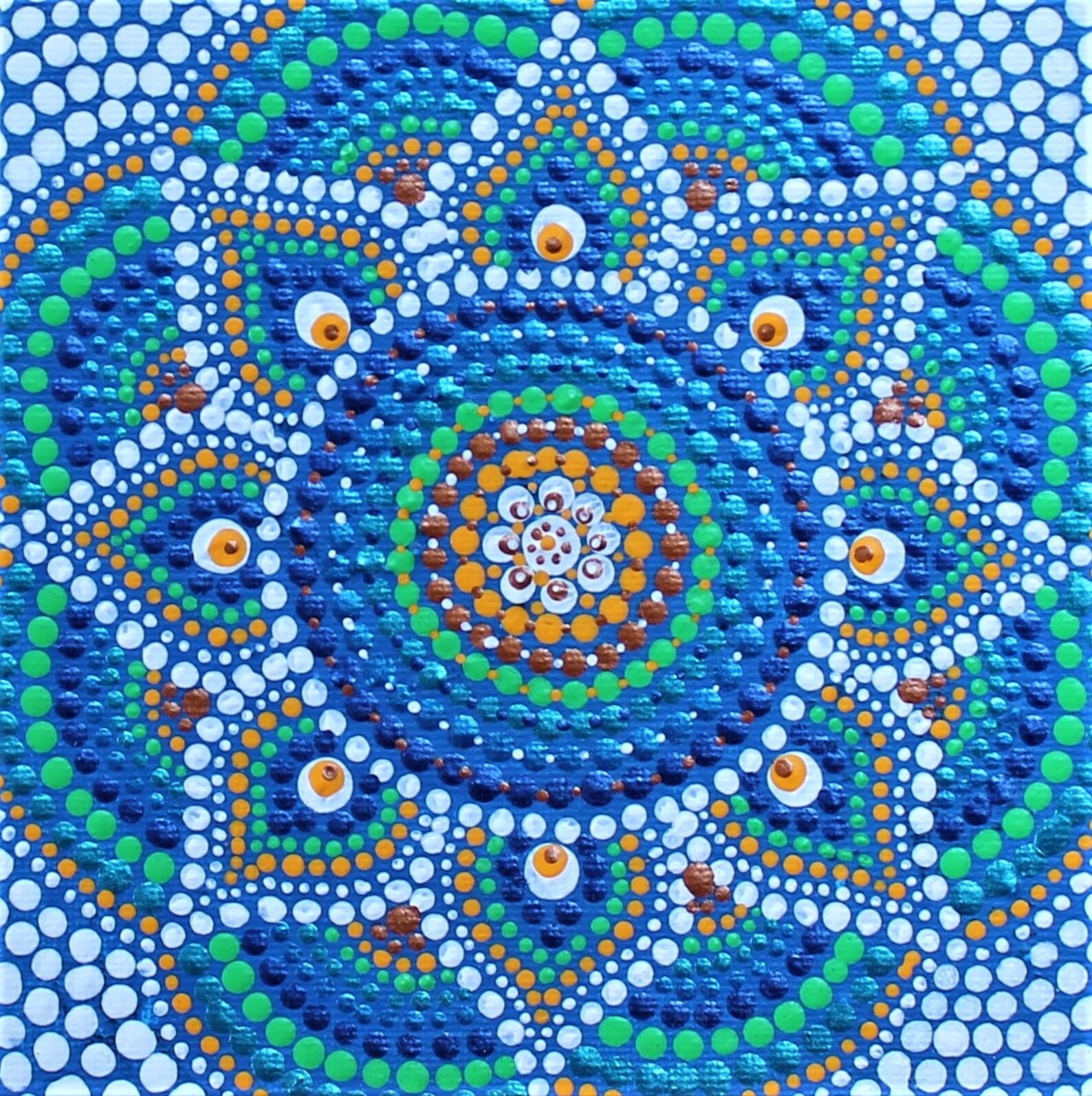 Dot Painting Original Acrylic everything Fits Etsy