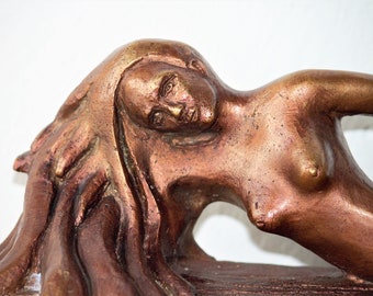 Bronze, sculpture, woman, female "Robbenfrau", 3/9, 2022, Original