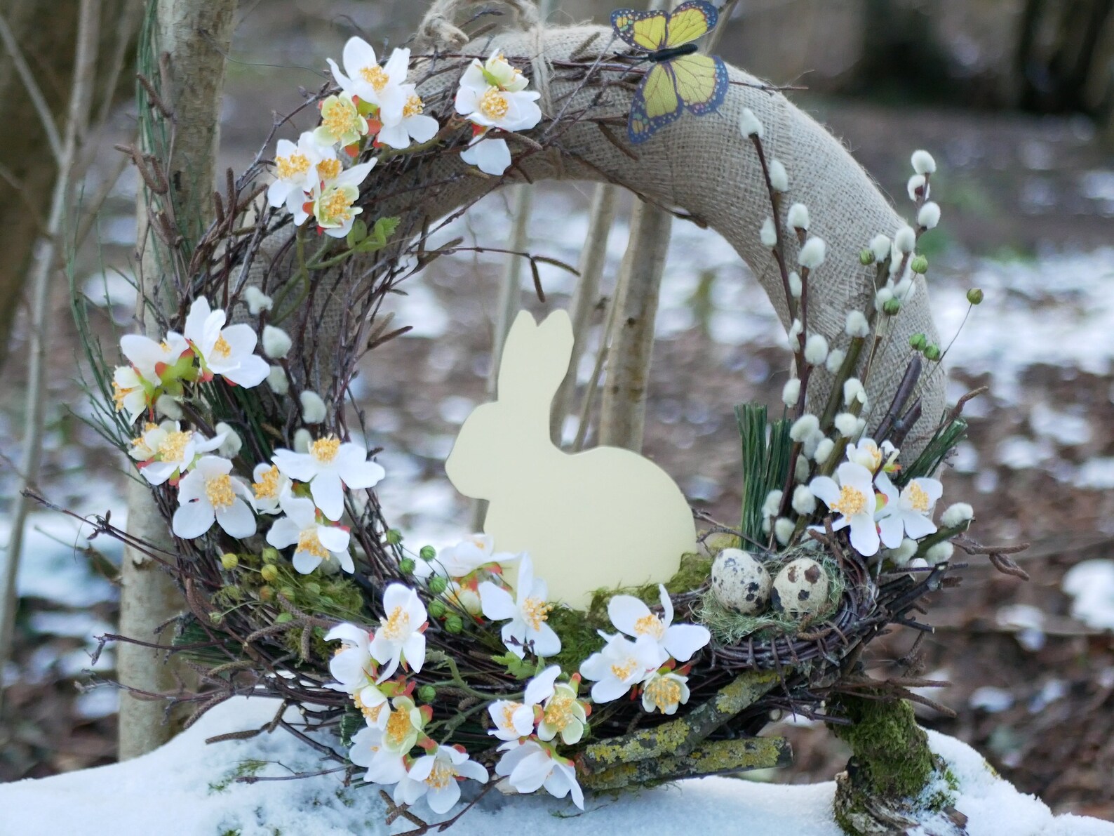 Bunny Silhouette Twig Wreaths by Style Sparkle Bunny Silhouette Twig Wreaths by Style Sparkle