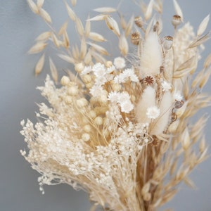 Mix of Dried beige,cream broom/star flowers /Oat Dried grass /bunny tails/Dried Flowers /Rustic Home Decor Oat stems