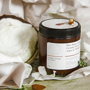 Moringa Seed Oil, 100% Vegan, All Natural, Organic, Non-GMO, Handmade, Whipped Body Butter