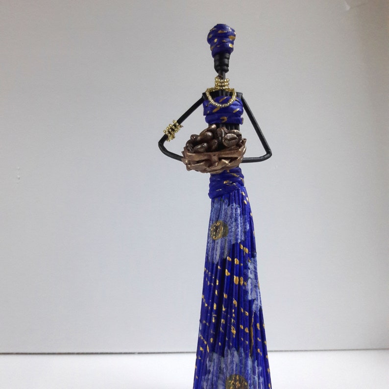 African American Figurine Woman Statue African Art Etsy