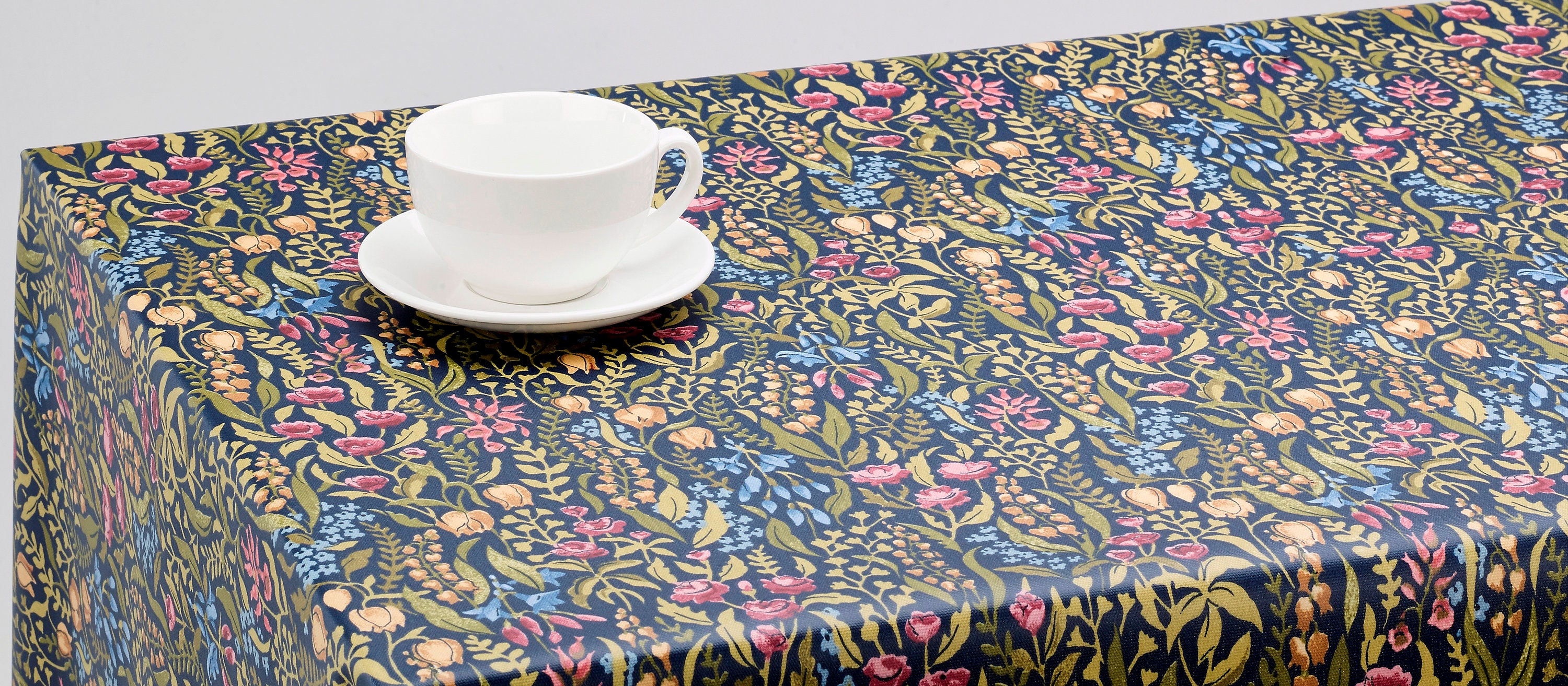 Oilcloth Tablecloth Pvc Tablecloth 1598 Cotswold Jewel Etsy