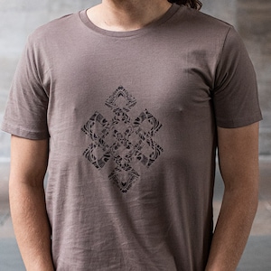 Men T-Shirt - Eco Cotton - Endless Knot - Silkcreen Print