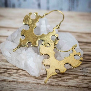 Tribal Earrings - Minimalistic - Brass