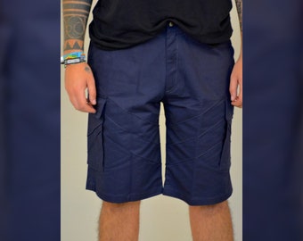 Cargo Shorts - Short Pants - dark blue - Seams - 6 Pockets