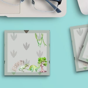 Sticky Notes RAWR Dinosaurs, 3&quot;x3&quot; 50 Sheet Count Cute Funny Memo Note Pads Stationery Journal Planner Paper 1079