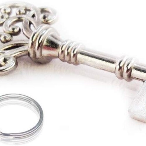 Key Beer Bottle Opener Keychain Skeleton Key Opening Beer Etsy