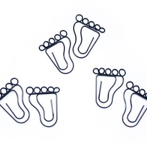 100 Count Paper Clips, Foot Feet Lover Podiatrist Gifts, Cute Shaped Paper Clips, Desk Organization, Stationery Office Supplies