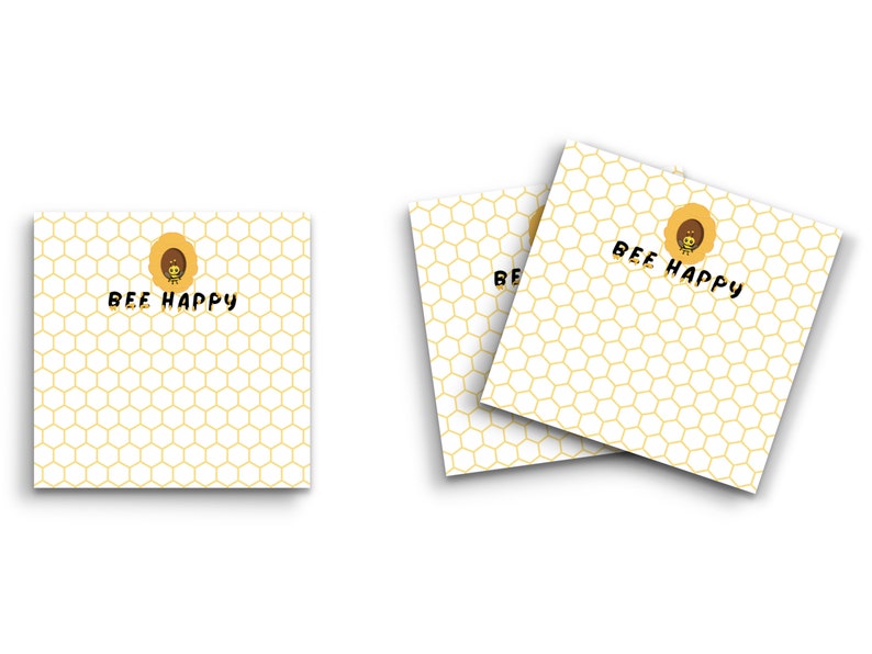 Sticky Notes Bee Happy Honey Bees 3