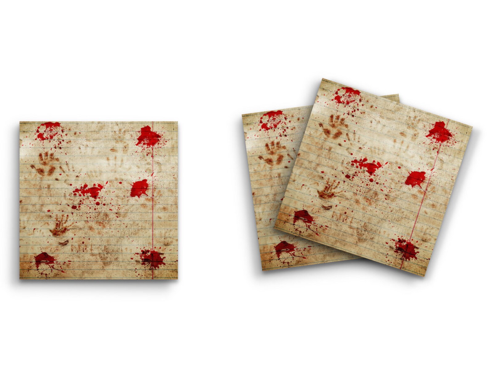 Sticky Notes Bloody Handprints Horror Scary, 3