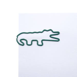 100 Count Paper Clips, Crocodile Alligator Florida Gators Gifts, Cute Shaped Paper Clips, Desk Organization, Stationery Office Supplies image 2