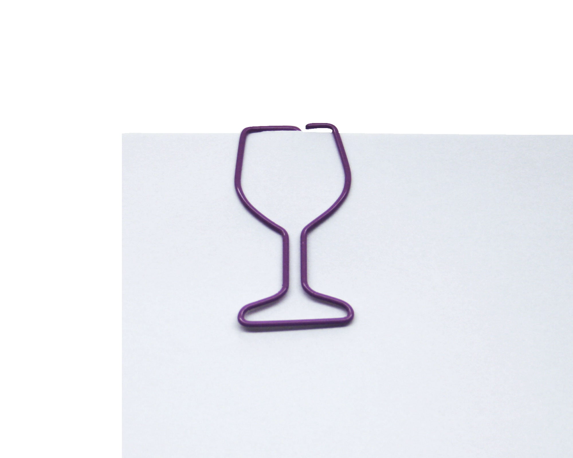 100 Count Paper Clips Wine Glass Lover Gifts Cute Shaped Etsy