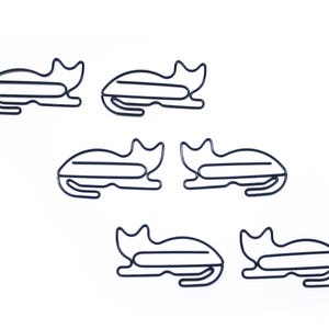 10 clipes de papel, presentes para amantes de gatos, clipes de papel em formatos fofos, organização de mesa, artigos de papelaria para escritório