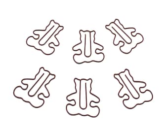 100 Count Bear Paper Clips, Bear Lover Gifts, Cute Shaped Paper Clips, Desk Organization, Stationery Office Supplies