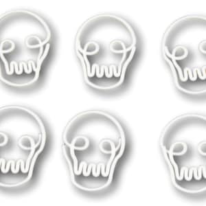 25 graffette, regalo di Halloween per gli amanti dei teschi, graffette dalla forma carina, organizzazione della scrivania, articoli di cancelleria per ufficio