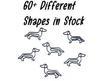25 Count Dachshund Shaped Paper Clips, Dog Lover Gifts, Cute Shaped Paper Clips, Desk Organization, Stationery Office Supplies (2)