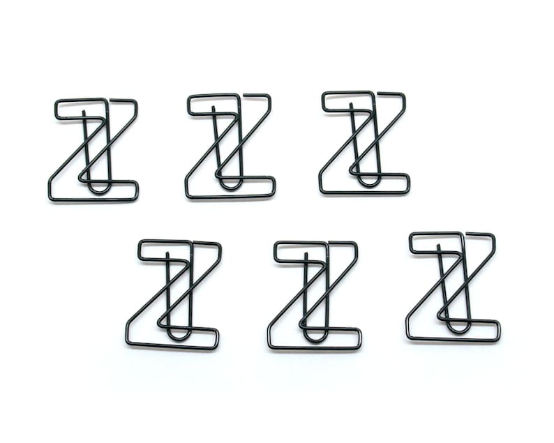 Single Count Paper Clips, Numbers Letters Alphabet Initials Monogram ...