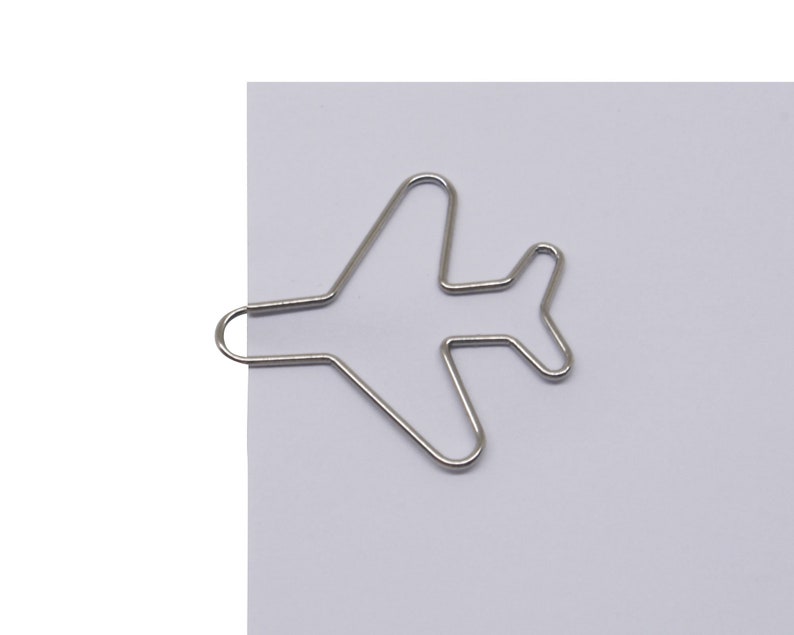 100 Count Paper Clips Airplane Lover Pilot Gifts Cute Shaped Etsy UK