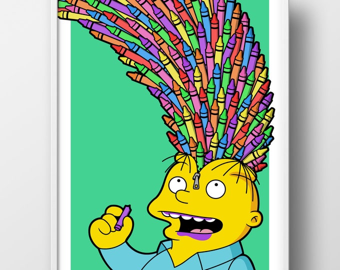 Simpsons Learned Ralph Ralph UNZIPPED | Ralph Wiggum Poster the Simpsons Gift for Simpsons Fan ...