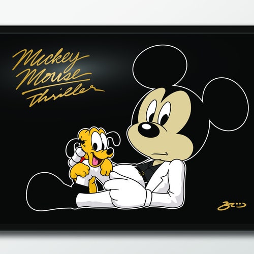 Mickey Mouse X Michael Jackson Thriller Album Cover Pop - Etsy Mickey Mouse X Michael Jackson Thriller Album Cover Pop - Etsy