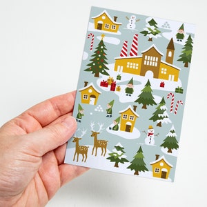 Weihnachtsdorf Postkarten / kerstkaarten / ansichtkaarten 5er-Set Design von Heleen van den Thillart Bild 4