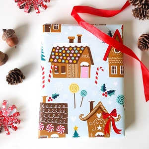 Regalo di Natale avvolgendo carta da artigianato a due lati 3 fogli 19x27 pollici / inpakpapier 50x70 cm - design di Heleen van den Thillart