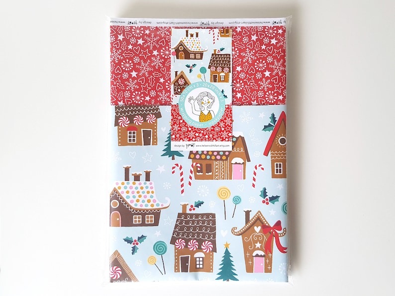 Christmas gift wrapping double sided holiday crafting paper 3 sheets 19x27 inch inpakpapier 50x70 cm design by Heleen van den Thillart