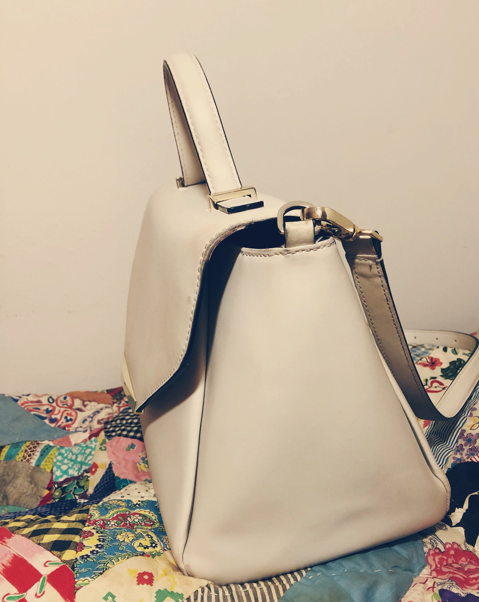 Authentic Kate Spade White Smooth Leather Shoulder and Handbag | Etsy