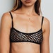 See through, black, Fishnet Bralette top 