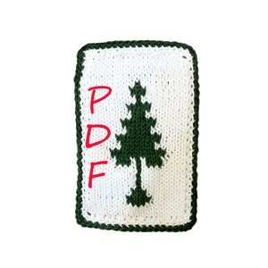 Christmas tree Pattern, Christmas tree application chart for crochet, PATTERN ONLY
