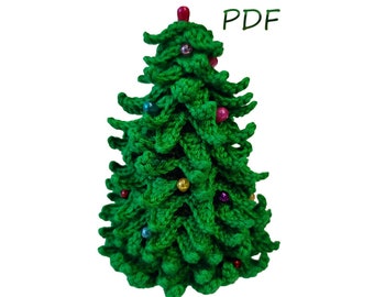 Christmas Tree PDF, Pin cushion, Diy Holiday, Home décor, Crochet tree pattern, PDF Pattern ONLY,  Christmas tree Décor Pdf