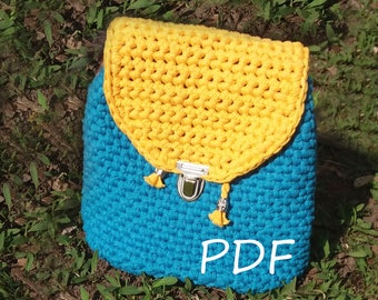 Backpack Pattern, Crochet Backpack Pattern, Backpack PDF Pattern ONLY