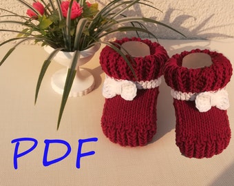 Baby Ugg PDF, Baby first shoes, Knitted booties ,Baby shower gift, Knitted socks, Baby booties,  Ugg PDF - Pattern  ONLY