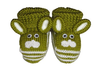 Baby booties PATTERN, Easy booties knitting pattern, Baby shower gift, Baby first shoes, Bunny booties, Ugg PDF - Pattern  ONLY