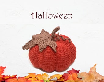 Pumpkin Crochet Pattern,  Amigurumi Halloween Pattern, Pumpkin pattern, Pumpkin PDF Pattern ONLY, Crochet pumpkin