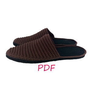 Men&#39;s Slippers Pattern, Сrochet Slippers, Flip flop, PDF - Pattern  ONLY