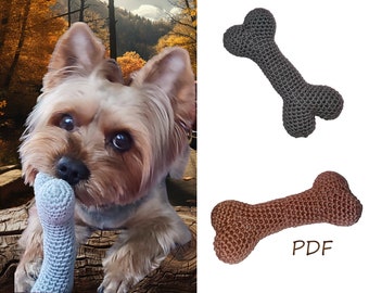 Crochet Bone pattern,  Amigurumi bone, Toy for dogs, Dog bone, Dog's toy,  Bone PDF Pattern ONLY