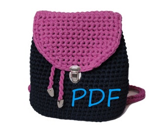 Backpack Pattern, Crochet Backpack Pattern, Backpack PDF Pattern ONLY