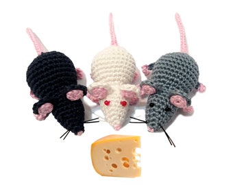 Rat Crochet Pattern,  Amigurumi Rat Pattern, Mouse pattern, Rat PDF Pattern ONLY, Crochet mouse, Symbol of 2020