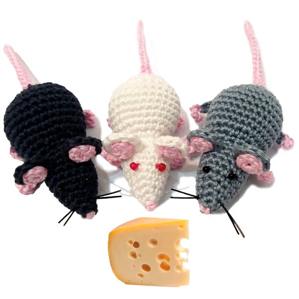 Rat Crochet Pattern,  Amigurumi Rat Pattern, Mouse pattern, Rat PDF Pattern ONLY, Crochet mouse, Symbol of 2020