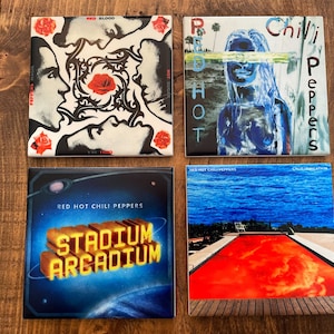 Red Hot Chili Peppers Album Cover Coasters - Awesome Christmas Gift for RHCP Lovers!