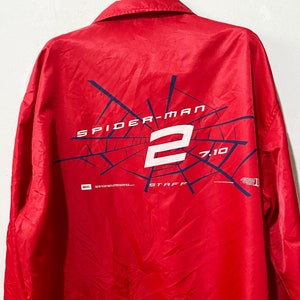 Vintage 2004 Spider-Man 2 Nylon Jacket Size L