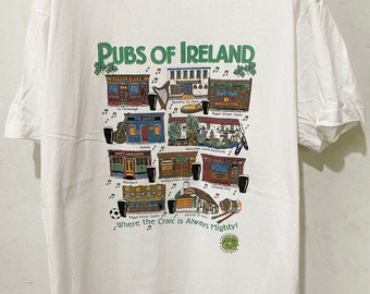 Vintage 90s Irish Pubs of Ireland Shirt Size L