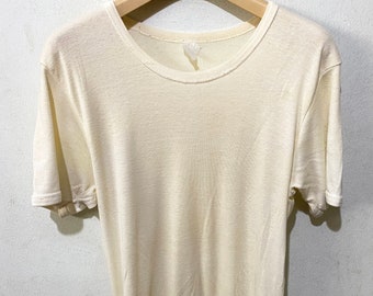 Vintage 70s Yellow T-Shirt Size XS