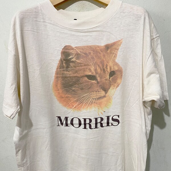 Vintage 80s Morris Cat Shirt Size XL