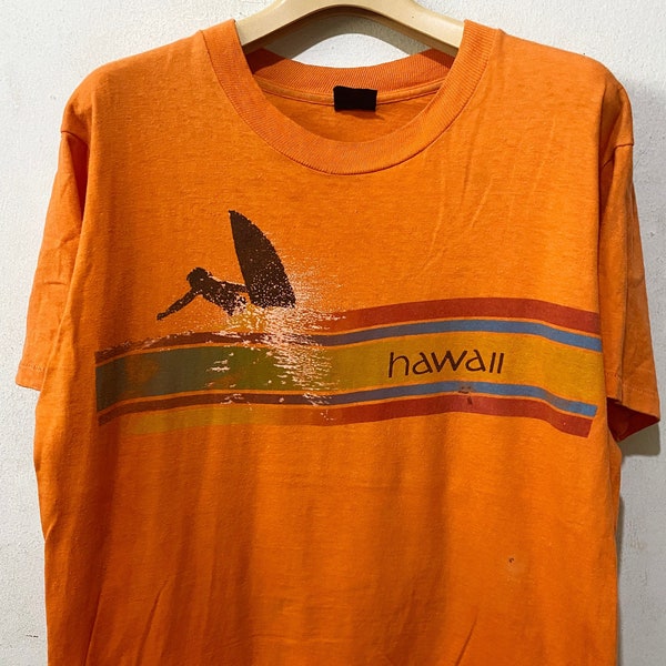 Vintage 80s Hawaii Surf Shirt Size L