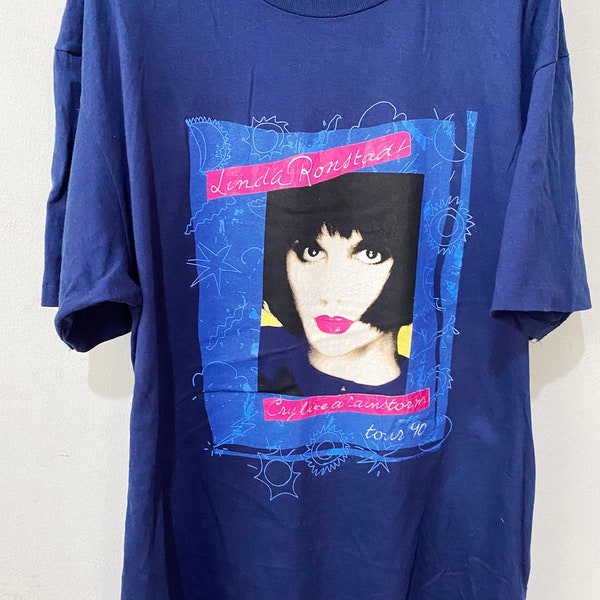 Vintage Linda Ronstadt Cry Like a Rainstorm Shirt Size XL