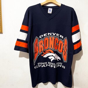 Vintage 90s Denver Broncos Jersey NFL Football Team Mesh Shirt Size M–L