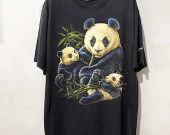Vintage 90s Panda T-Shirt Size L
